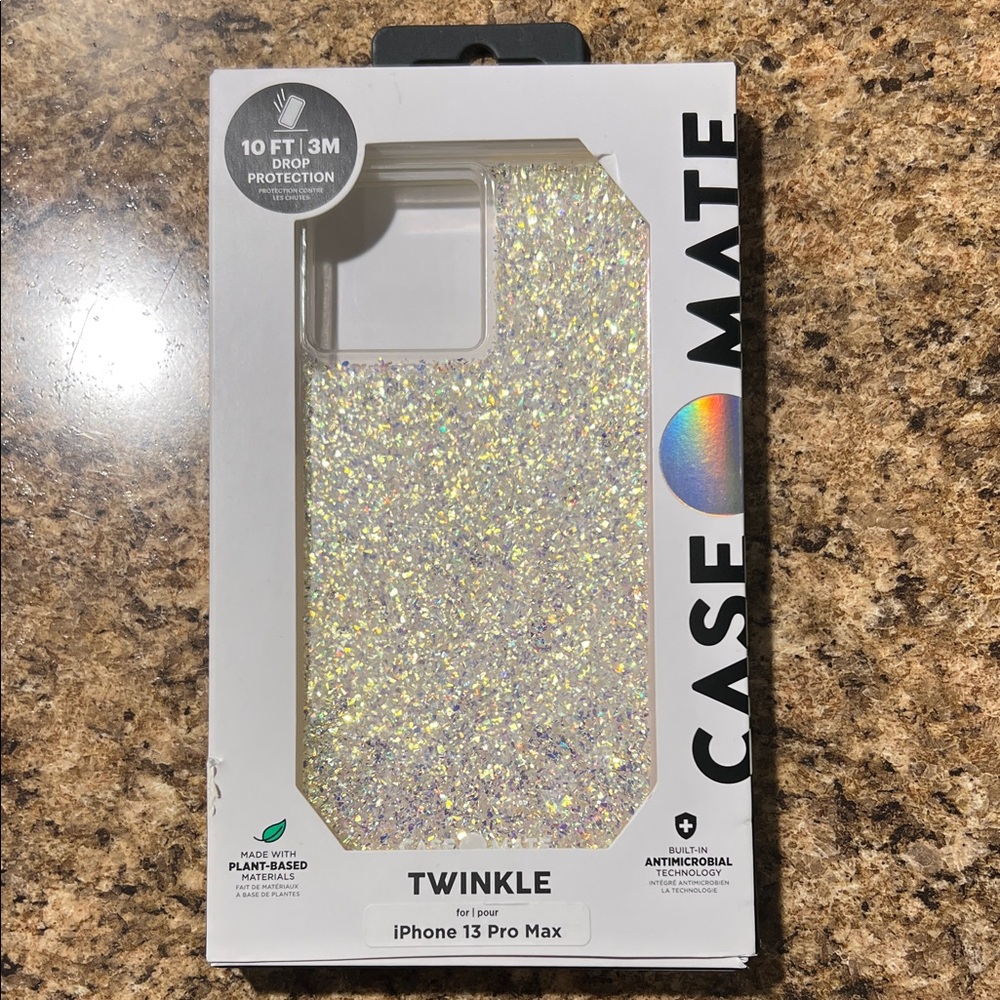 Case-Mate Twinkle iPhone 13 Pro Max Case - Holographic Glitter *Free gift*